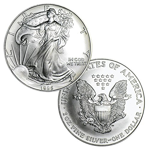 1995 Американски Сребърен Орел за 1 долар Диамант, Без да се прибягва