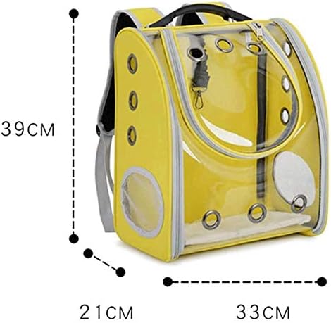 Преносим Дишаща раница за пътуване с домашни любимци WZHSDKL, дизайн космическа капсула от стиропор и Водоустойчива чанта-раница за малки Кученца (Цвят: E)