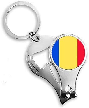 Румъния Национален Флаг Европейска Държава Ножица за Нокти Халка Ключодържател Отварачка за Бутилки Машина За Рязане