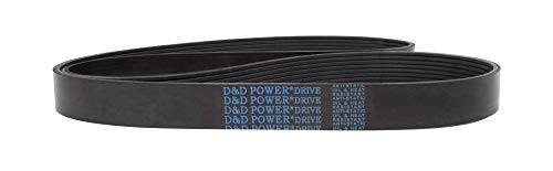 D&D PowerDrive 146030925 Заменяеми колана Бек или ARNLEY WORLDPARTS, Напречното сечение на пояса K, Дължина 37,25 инча, Гума