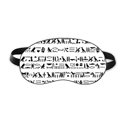 Египетският Тотем Йероглифи Стенопис Повторение На Съня Щит За Очите Мека Нощна Превръзка На Очите Козирка