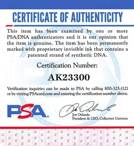 Би Джей Ъптън Подписа Бейзболен Автограф Auto PSA/DNA AK23300 - Бейзболни топки С Автографи
