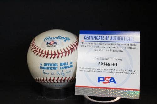 Реджи Джаксън Подписа Бейзболен Автограф Auto PSA/DNA AM48561 - Бейзболни топки с Автографи
