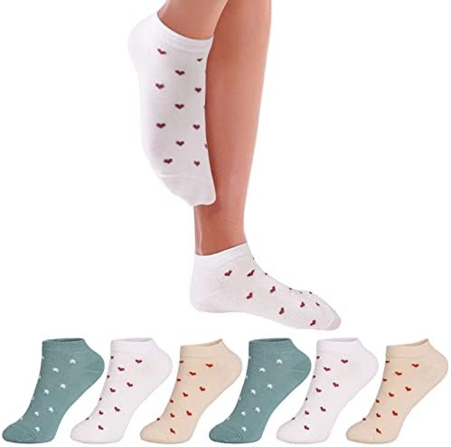 Чорапи до глезена ELEHOLD, Дамски Спортни Чорапи, без възглавници, Чорапи за бягане с Дълбоко деколте, Чорапи за ежедневна употреба, Многоцветни, Размер 4-9