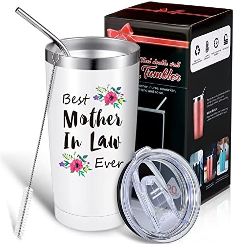 Подарък за Деня на майката Patelai, най-Добрата Кафеена чаша за закон, Подарък мащеха Закон От дъщеря отиде На рожден Ден, Коледа, Чаша за чаши с Обем 20 Мл С подарък кутия (бяла)