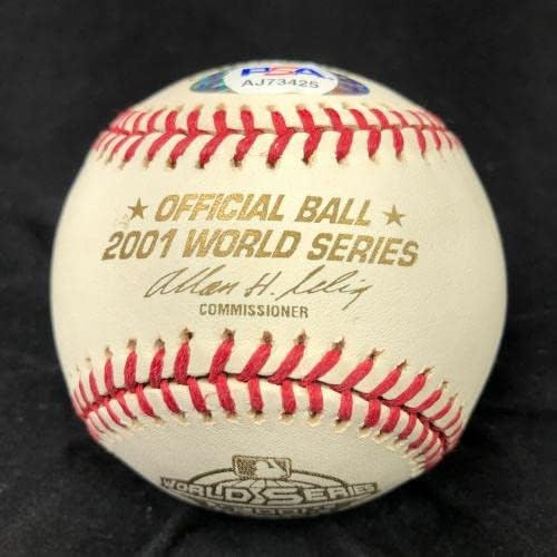 РОДЖЪР КЛЕМЪНС подписа договор с 2001 WS Baseball PSA /DNA Ню Йорк Янкис - Бейзболни топки с автографи