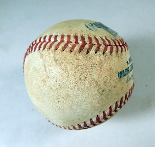 2022 Texas Rangers Col Rockies Игра С Използван Бял Бейсбольным топката Стивънсън García - Игра С Рециклирани Бейзболни топки