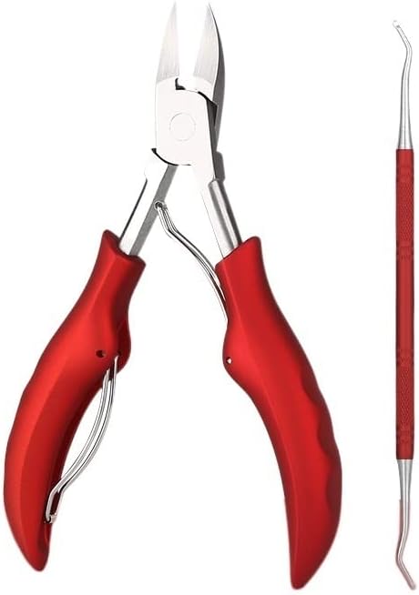 GANYUU 2/4/7 бр./компл. Комплект за маникюр с вросшим нокът на крака, белезници за корекция вросшего нокти, Коректор за лак за нокти, инструмент за педикюр на краката (Цвят: 2 бр. червен)