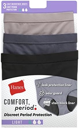 Дамско късо Дамско бельо Hanes Fresh & Dry за лесно и умерен период, на 3 опаковки, са достъпни няколко опции