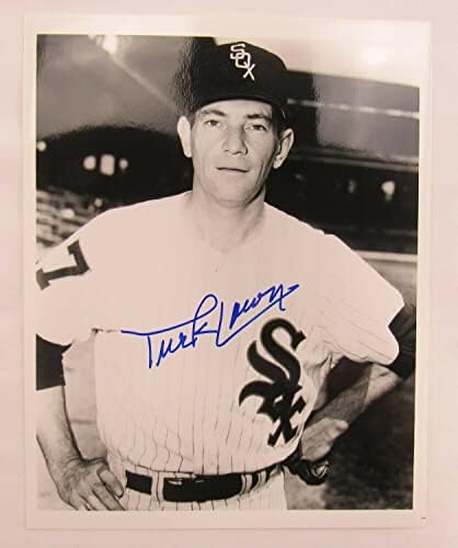 Търк Лоун Подписа Автограф 8x10 Снимка на I - Снимки на MLB с автограф