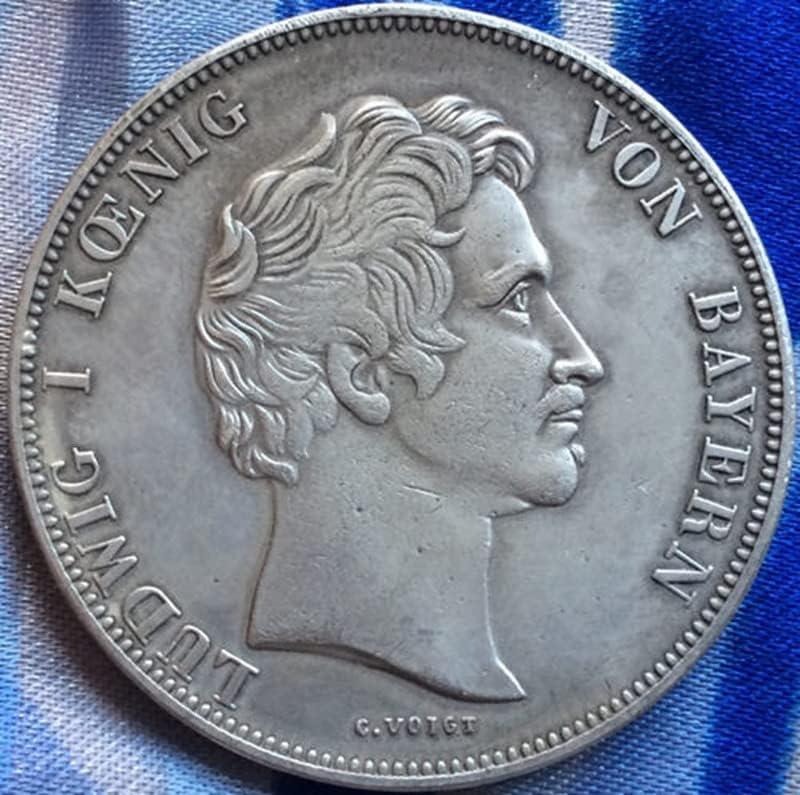 1842 Немски Медни Монети със сребърно покритие Антични Монети Събиране на Монети ръчно изработени подлежащи на выдуванию