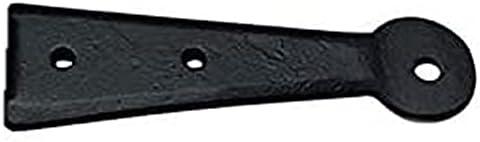 Носи етикет за услугата контур за кабинет ръчно коване Adonai Hardware 3 инча Asriel Черен цвят от Стария желязо (идва по 4 броя в опаковка) - С черно прахово покритие