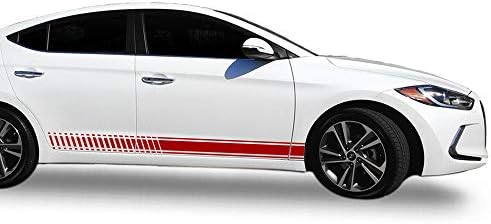 Мехурчета Дизайн Термоаппликации Винил Странични Състезателни Ивици, Съвместими с Hyundai Elantra -2018