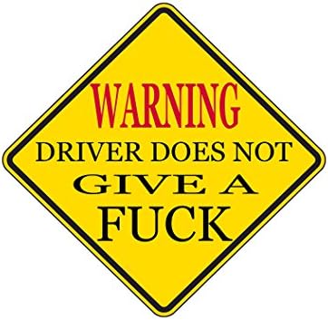 Предупреждение На Водача Похуй Стикер Забавно Авто Стикер Върху Бронята На Колата Стикер За Сигурност Знак За Автомобил, Камион Suv (2)