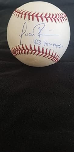 Хуан Ривера Янкис Подписа Автентични Бейзболни Топки Rawlings Oml с Автограф от Jsa - Бейзболни Топки С Автографи