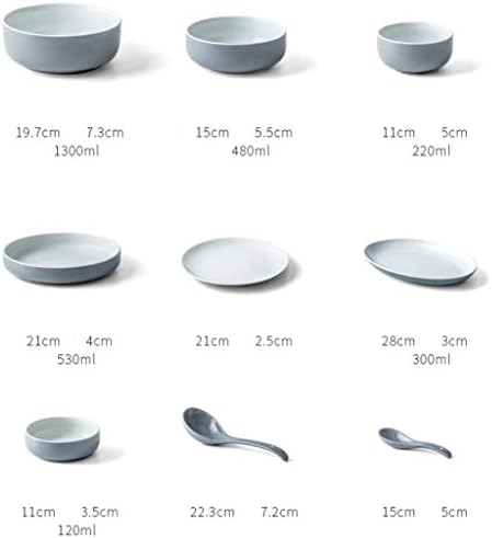 DSFEOIGY Обикновен Набор от ястия в скандинавски стил, Проста и Модерна посуда, Креативен Дизайн на Домакинството на купата