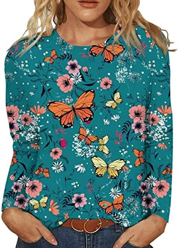 Женска Тениска с изображение на Семки, Сладко Забавно Ежедневни Памучен Тениска с Дълъг Ръкав, Есенното Облекло на Жените