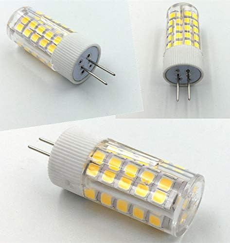 Led лампи G4 с регулируема яркост, двухконтактное основа G4 капацитет 6 W (еквивалент на подмяна на халогенни крушки с мощност 50 W) Топло Бяла Led лампа с керамично основание 3000 K за домашно осветление Спални, 64