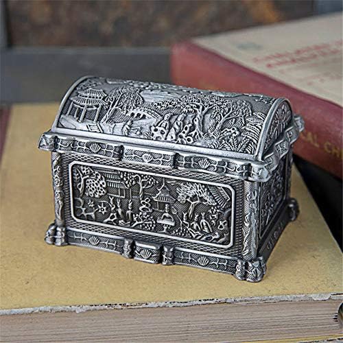 Мини-изискана кутия за съхранение на бижута DEKIKA, Кутия за Украшения, Креативната Кутия За Съхранение на Бижута, благородна Домашна Ретро-Малка Настолна Ковчег За Бижута