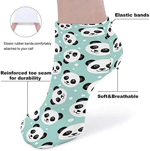Забавни чорапи за бягане със сладък пандой, спортни чорапи, без подплата за мъже и жени