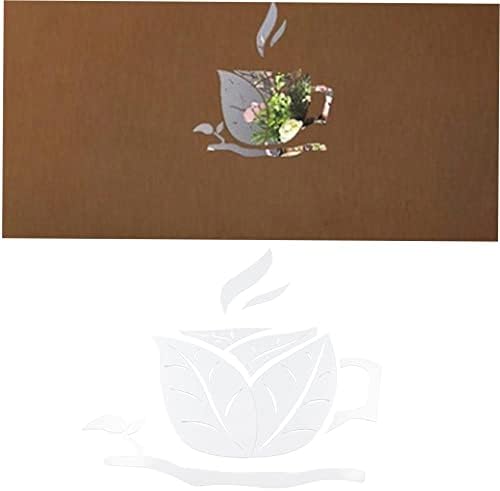 latulipo Набор от Slr Стикери за Стена със Собствените си ръце - Етикети във формата на Чаша Кафе за Всекидневната, Стенно Изкуство, Идеална Подвижна Лепило, Начало Декор, и Подарък за Любителите на кафе