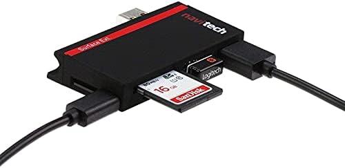 Navitech 2 в 1 Лаптоп/Таблет USB 3.0/2.0 на Адаптер-hub/Вход Micro USB устройство за четене на карти SD/Micro SD слот, Съвместим с лаптоп LincPlus P3 14 инча