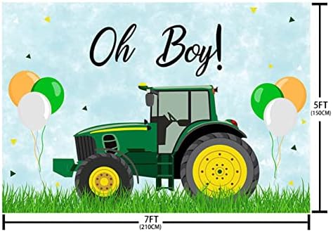 ABLIN 7x5ft Трактор Фон за детската душа за момче Oh Boy CQ233 0