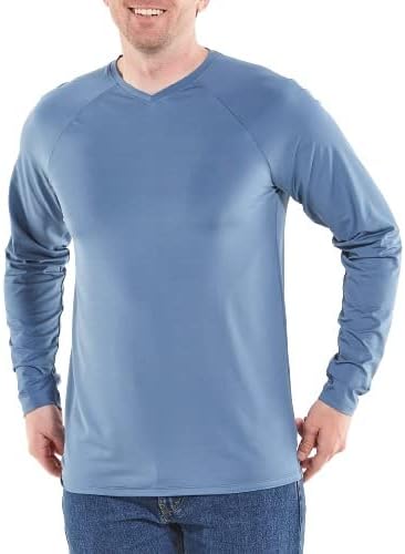 Солнцезащитная облекло SUNTECT UPF50+ за работа на открито - Мъжки t-shirt Bosun с V-образно деколте и дълъг ръкав