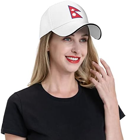 Бейзболна шапка с Флага на Непал е Унисекс, Подходящ За Мъже И Жени, Регулируем Шапка За Татко, Шапка за Сандвич
