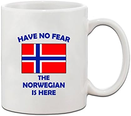 Не се Страхувайте, Норвежец Тук, Норвегия, Норвежки, Керамични Кафе, Чаена Чаша, Празничен Коледен Подарък На Ханука За Мъже и Жени