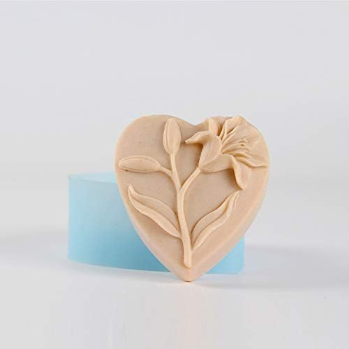 Форма за производството на сапун във формата На Сърце Силиконови Форми За собственоръчно Сапун DIY Занаятите Art Molds